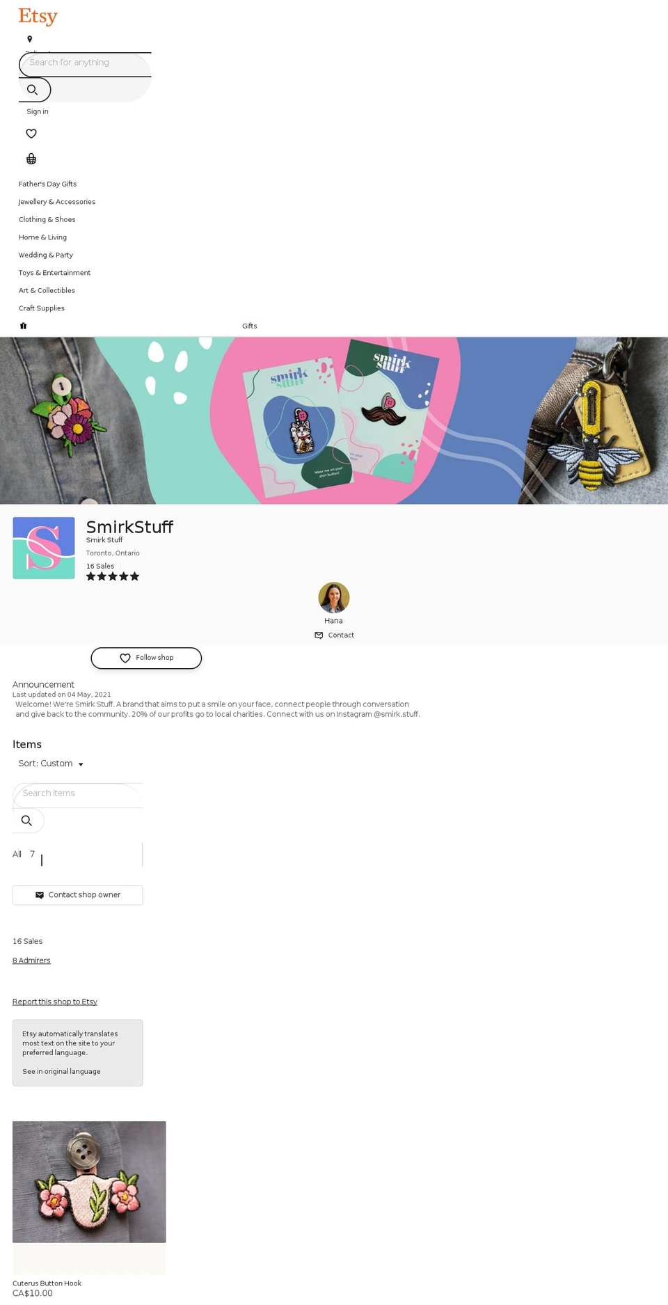 smirkstuff.com shopify website screenshot