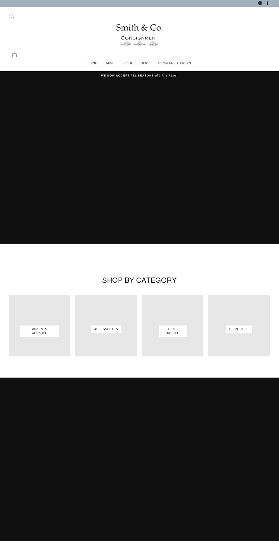 smithandcompanyconsignment.com shopify website screenshot
