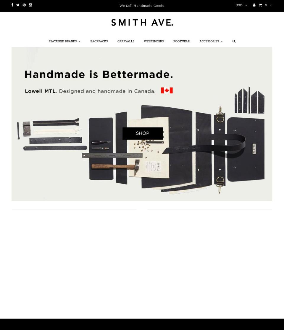 smithave.com shopify website screenshot
