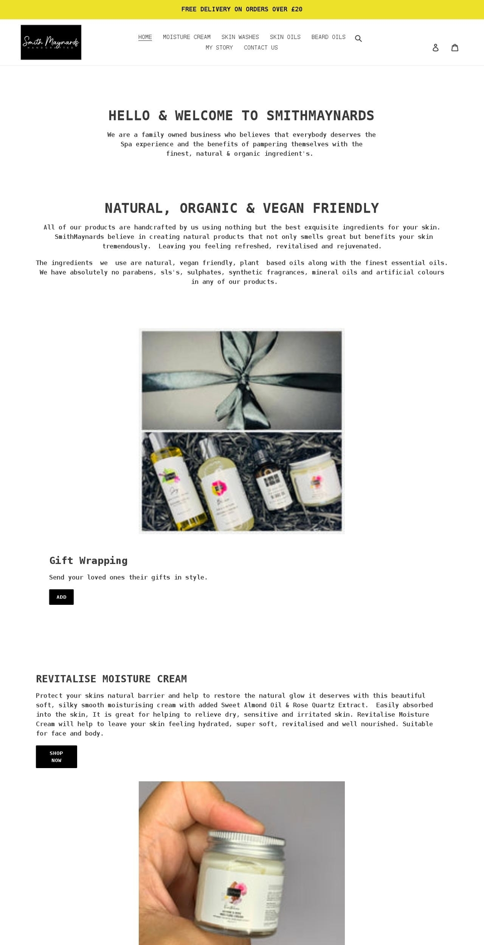smithmaynards.com shopify website screenshot
