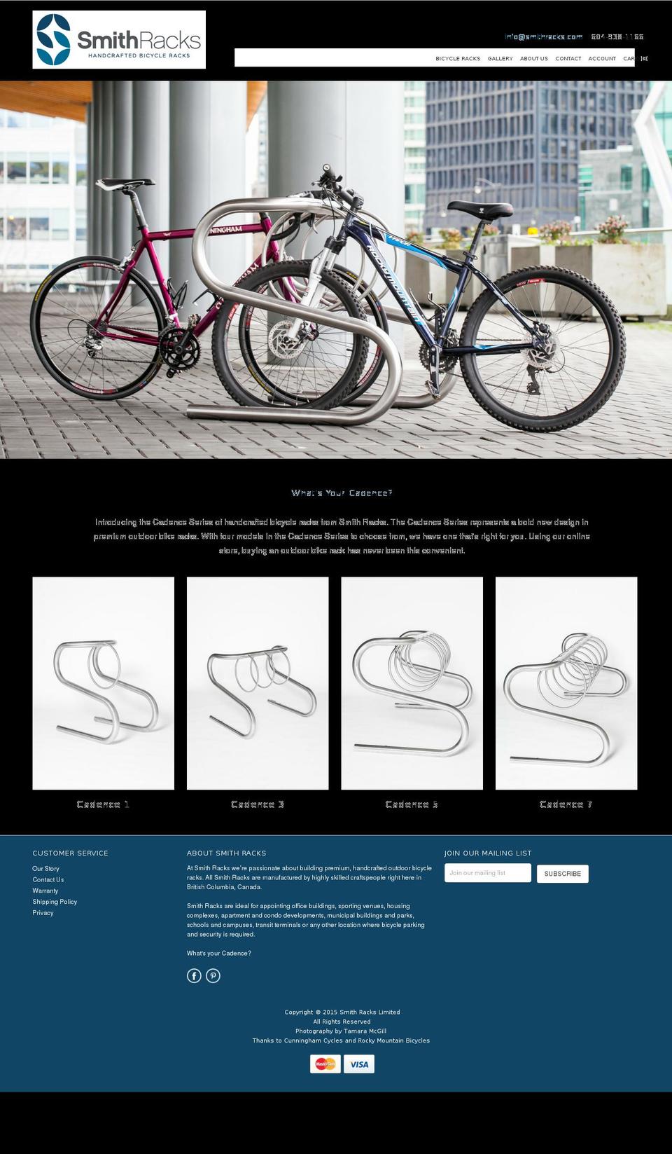 smithracks.com shopify website screenshot