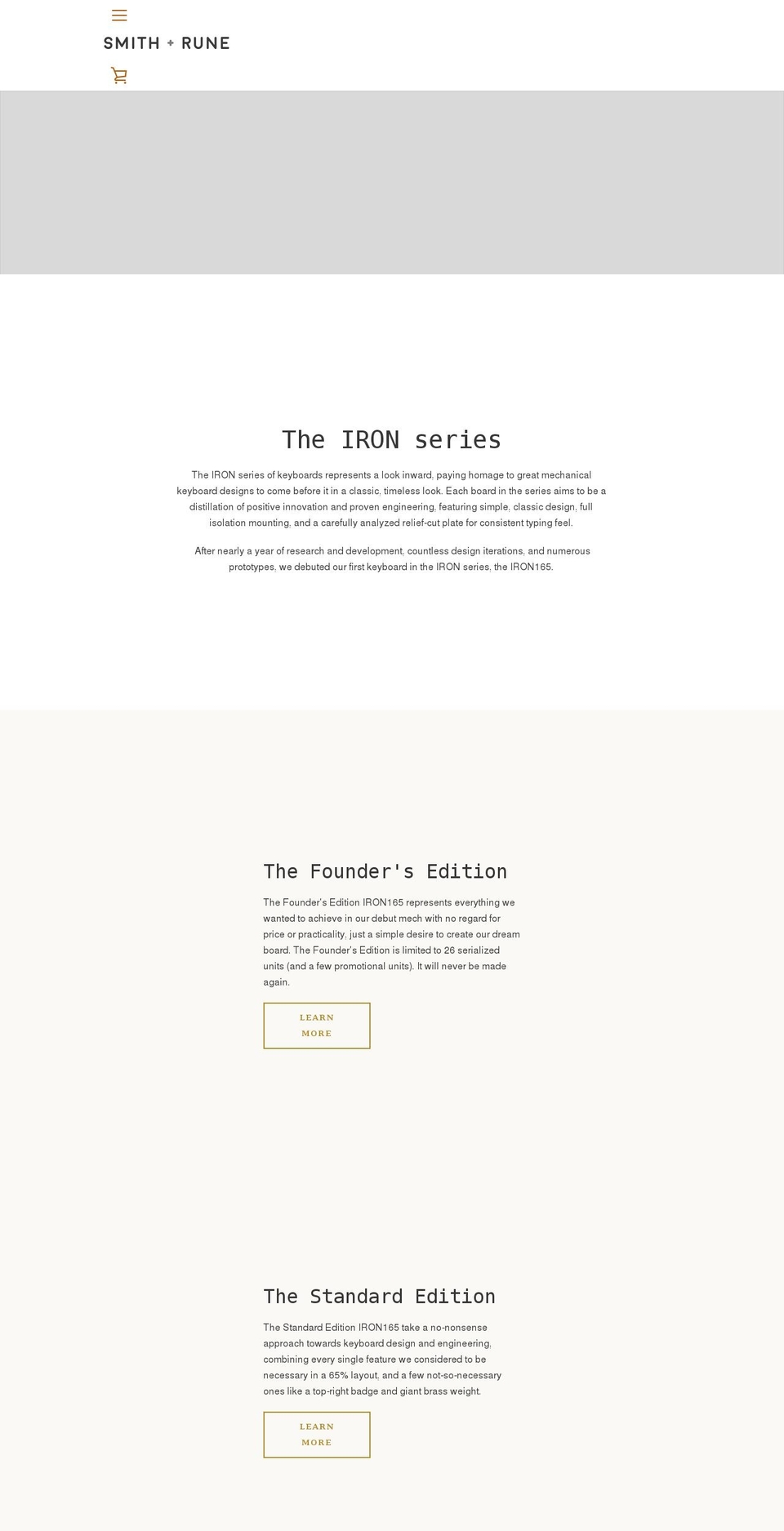 smithrune.com shopify website screenshot