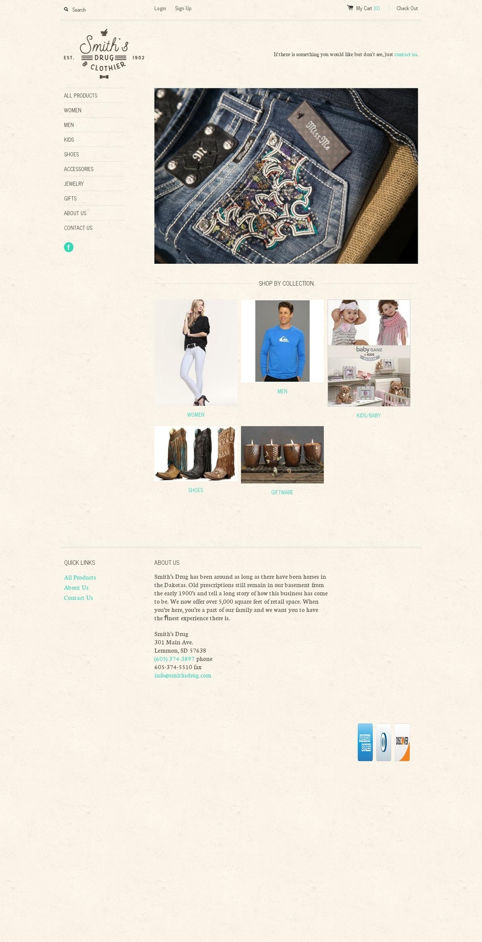 smithsdrugsouthside.com shopify website screenshot