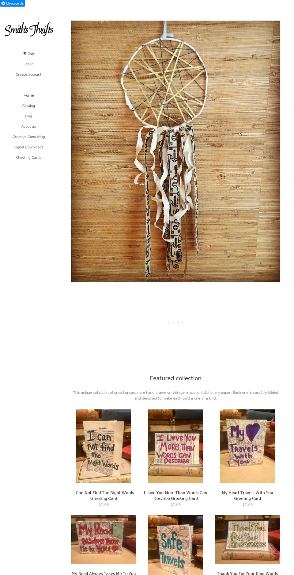 smithsthrifts.com shopify website screenshot