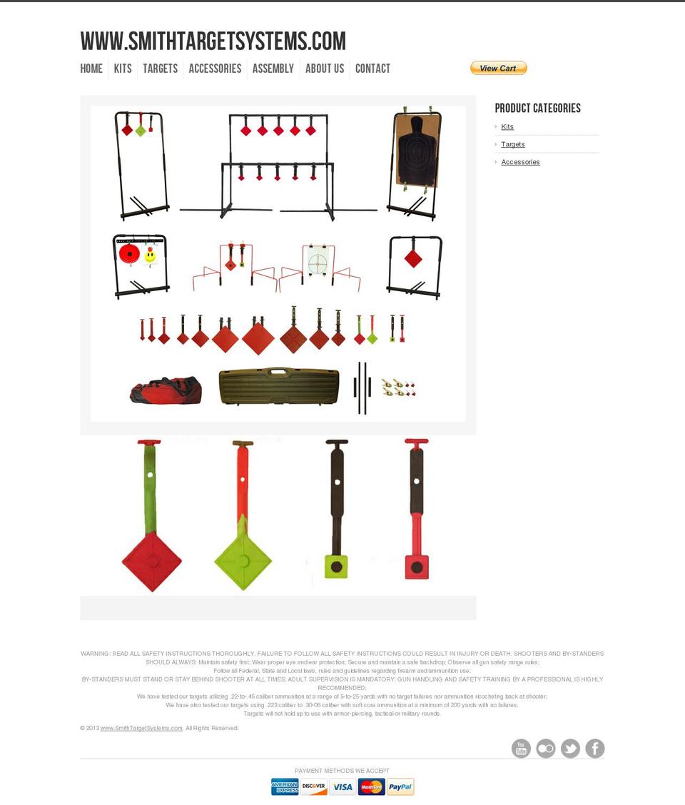 smithtargetsystems.com shopify website screenshot