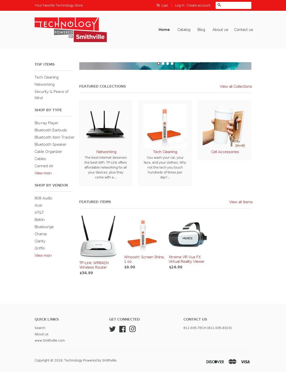 smithville.tech shopify website screenshot