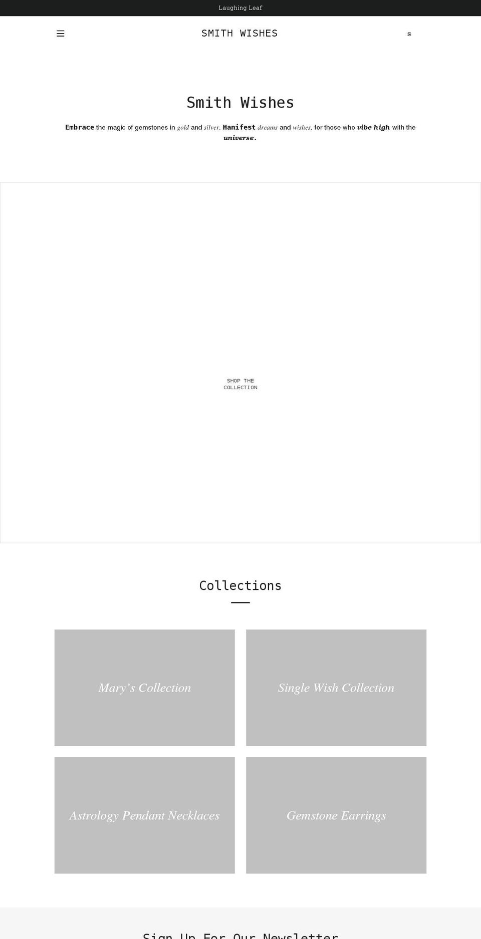 smithwishes.com shopify website screenshot