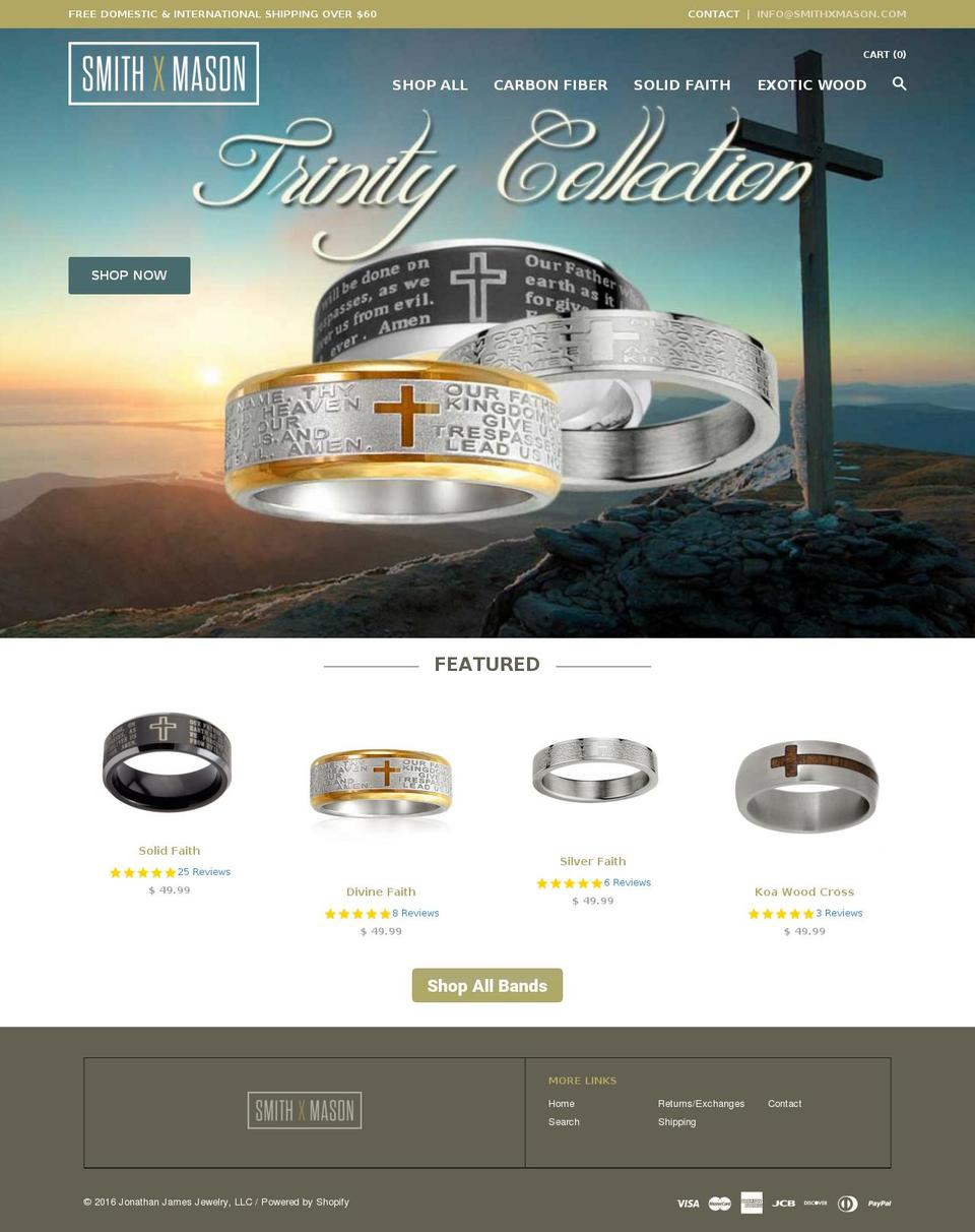 smithxmason.com shopify website screenshot