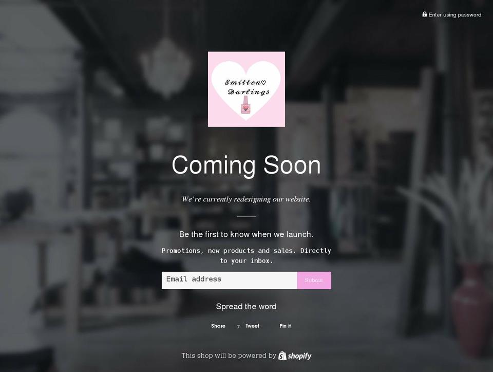 smittendarlings.com shopify website screenshot
