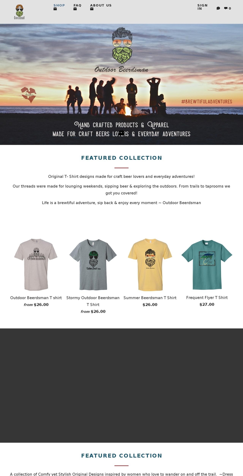 smittenoutfitters.com — Shopify storefront screenshot