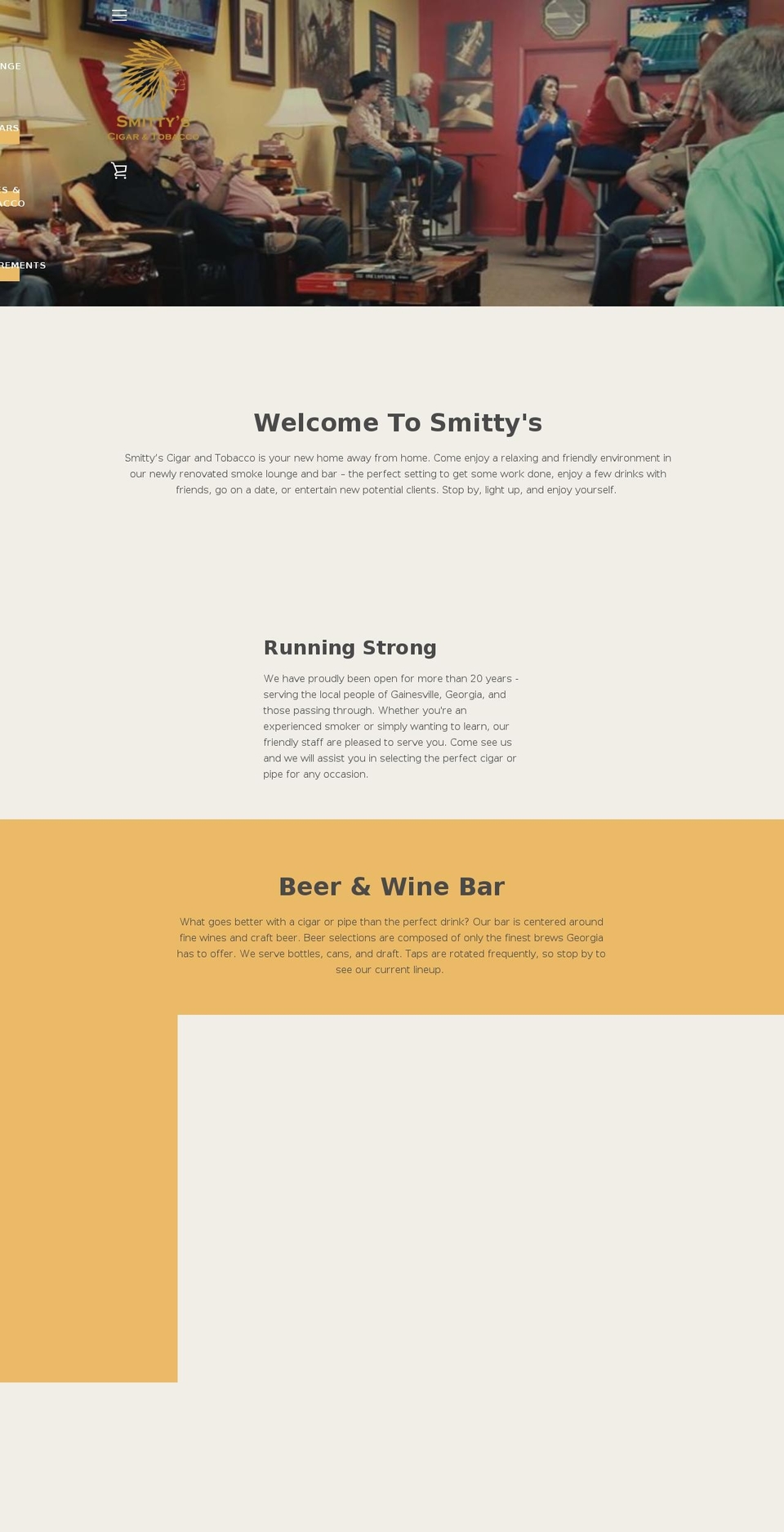 smittyscigars.com shopify website screenshot