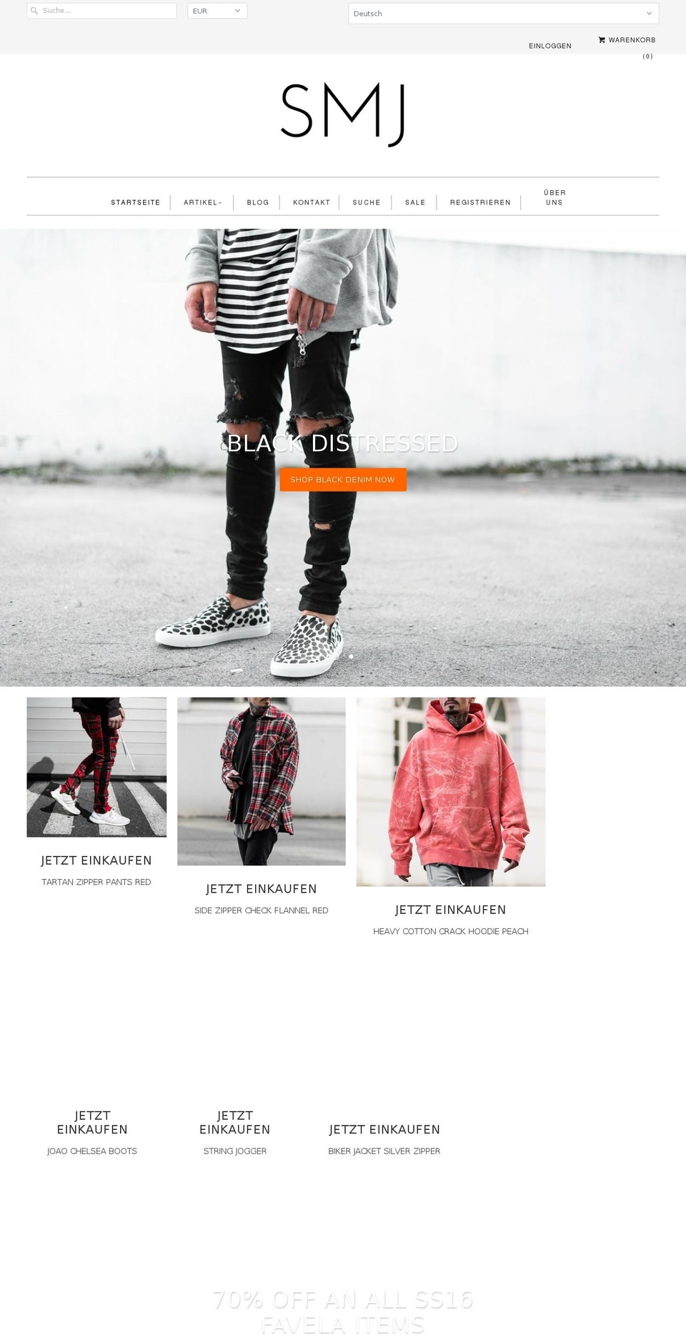 28.2.17 Responsive Shopify theme site example smjstyle.com