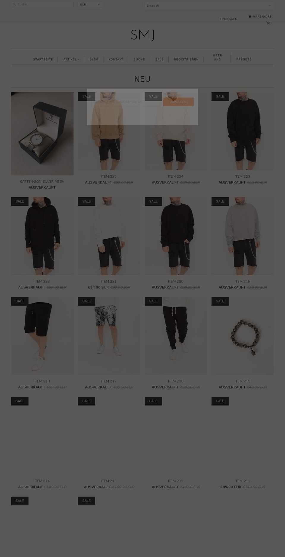 28.2.17 Responsive Shopify theme site example smjstyle.net