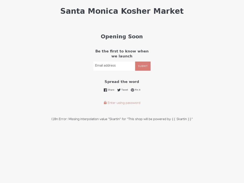 smkoshermarket.com — Shopify storefront screenshot