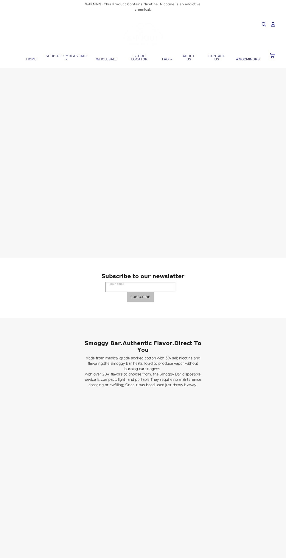 smoggybar.com shopify website screenshot