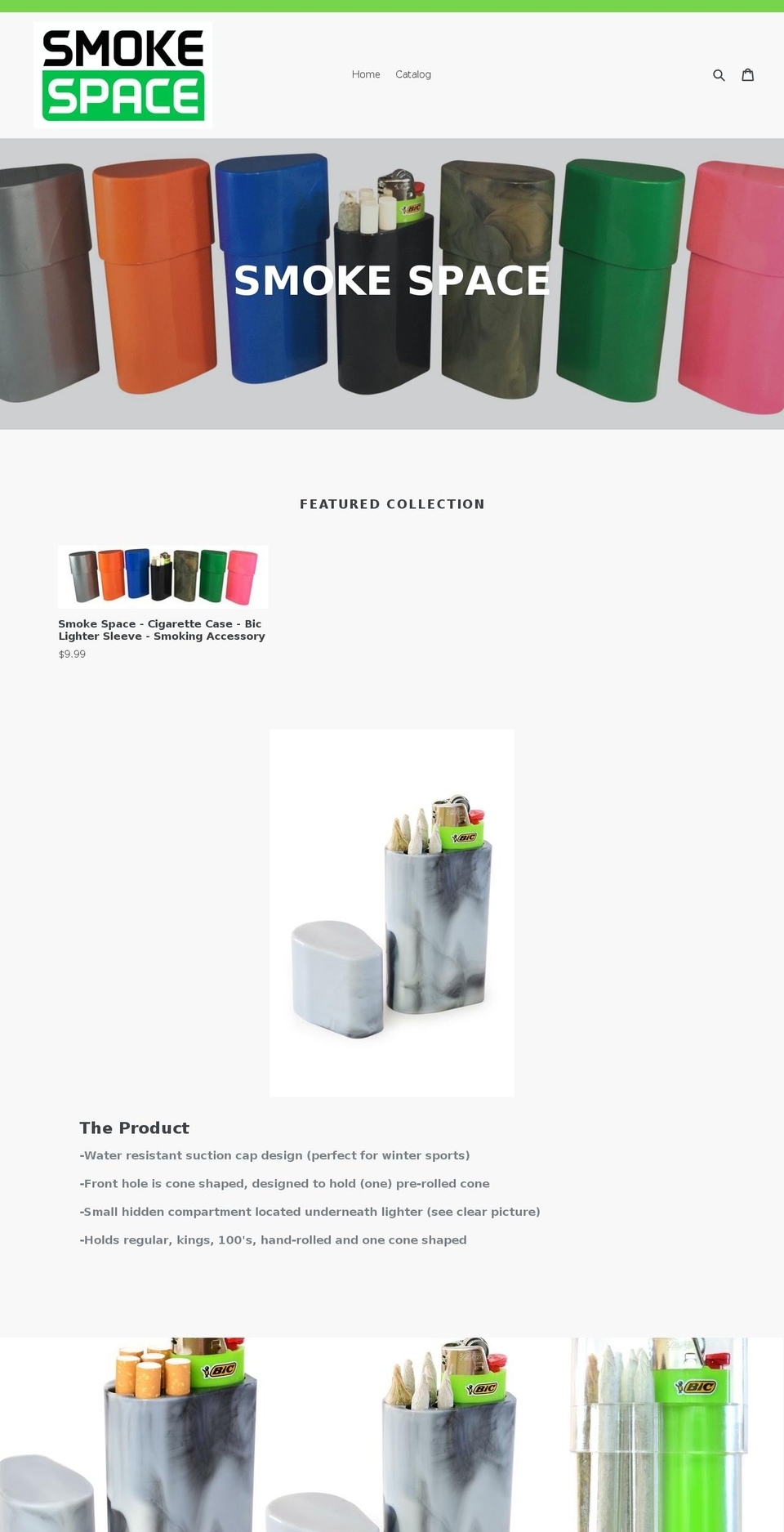 smoke-space.com shopify website screenshot