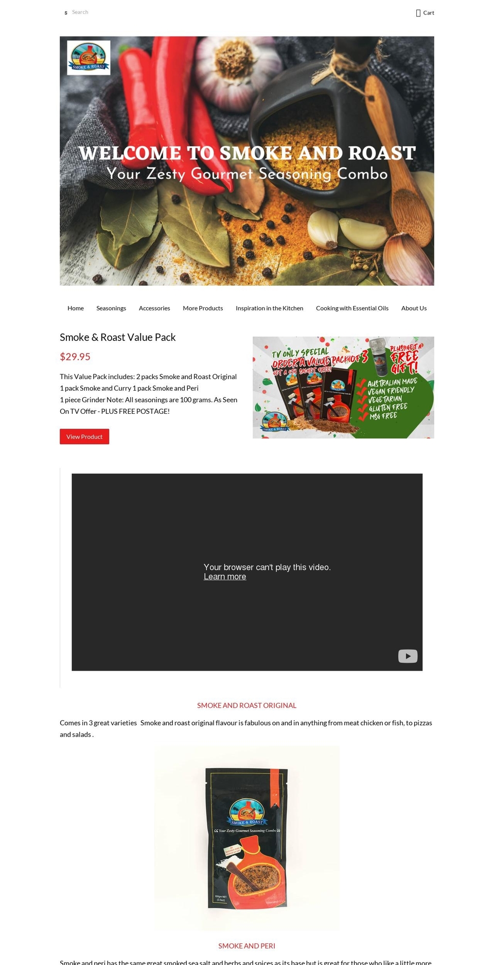 smokeandroast.com.au shopify website screenshot