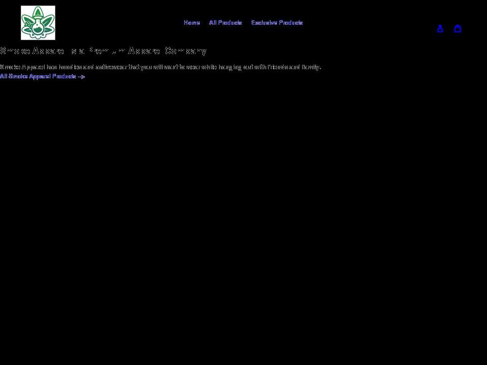 smokeapparel.com shopify website screenshot