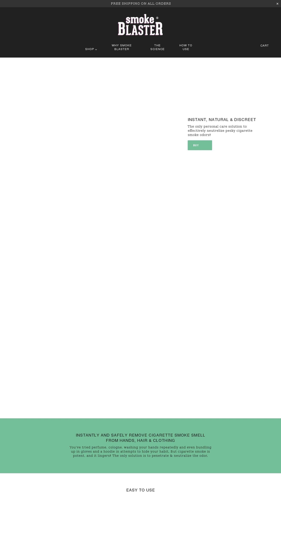 smokeblaster.com shopify website screenshot
