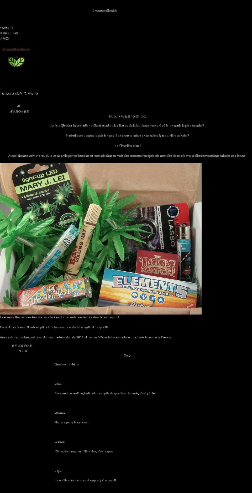 smokebox-shop.com shopify website screenshot