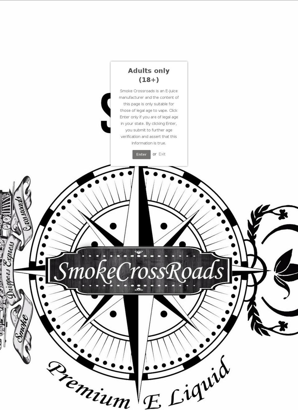smokecrossroads.com shopify website screenshot