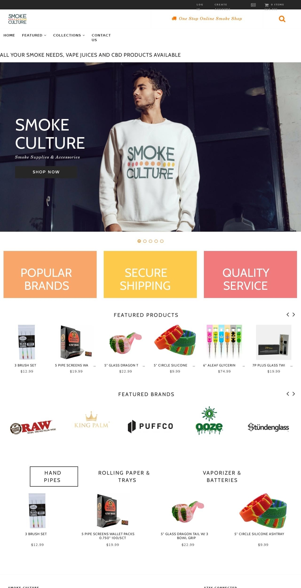 smokecultureusa.com — Shopify storefront screenshot