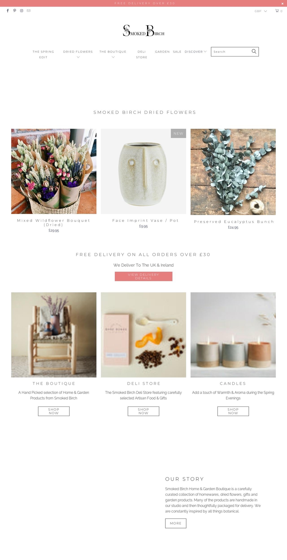 draft- Shopify theme site example smokedbirch.com