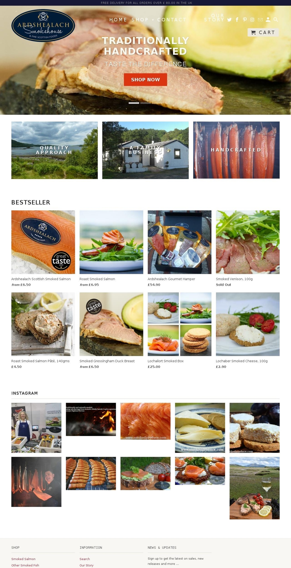 smokedproduce.com — Shopify storefront screenshot
