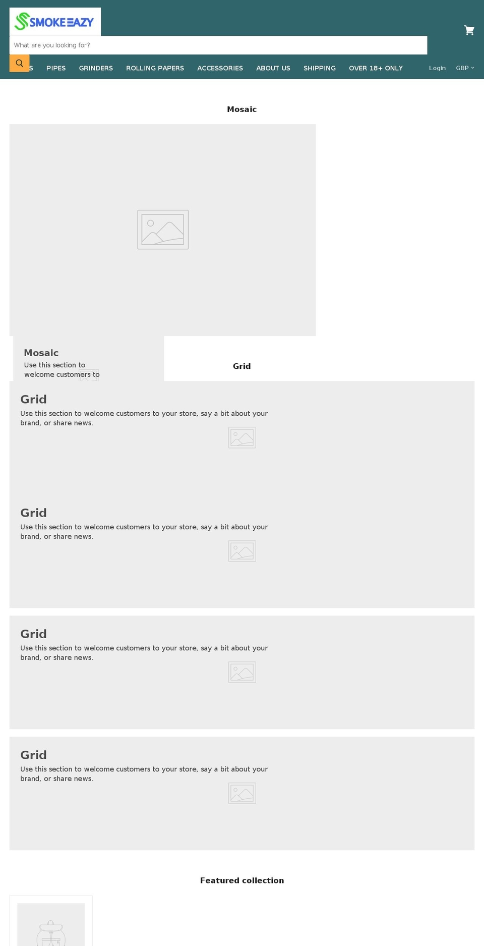 smokeeazy.com — Shopify storefront screenshot