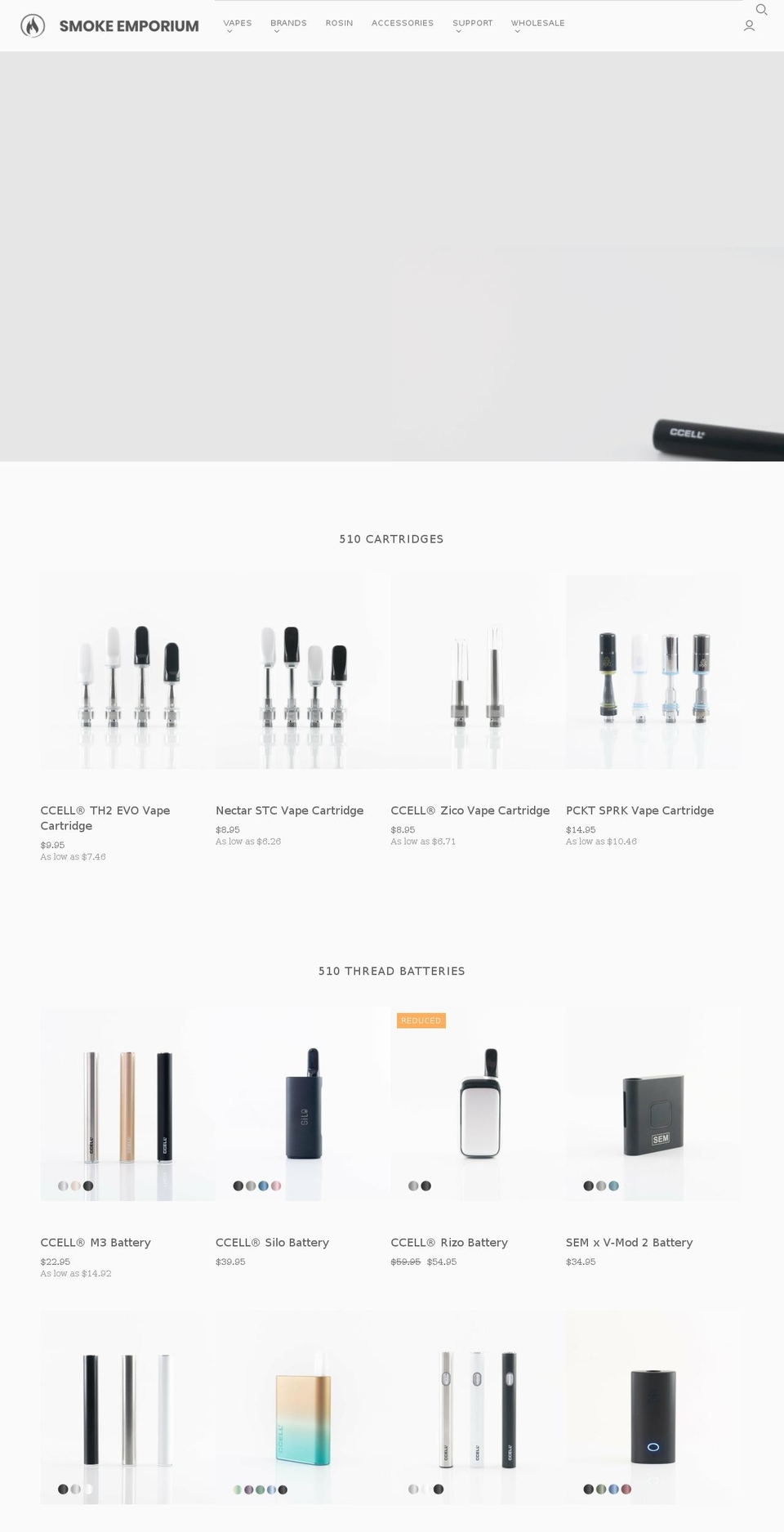 smokeemporium.com.au shopify website screenshot