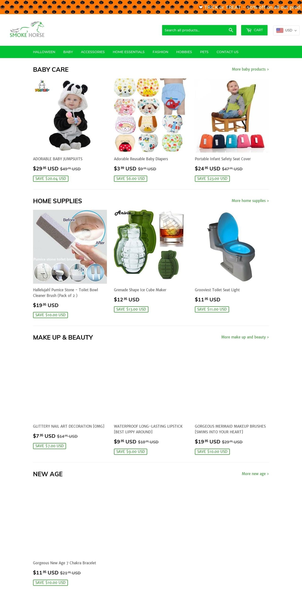 smokehorse.com — Shopify storefront screenshot