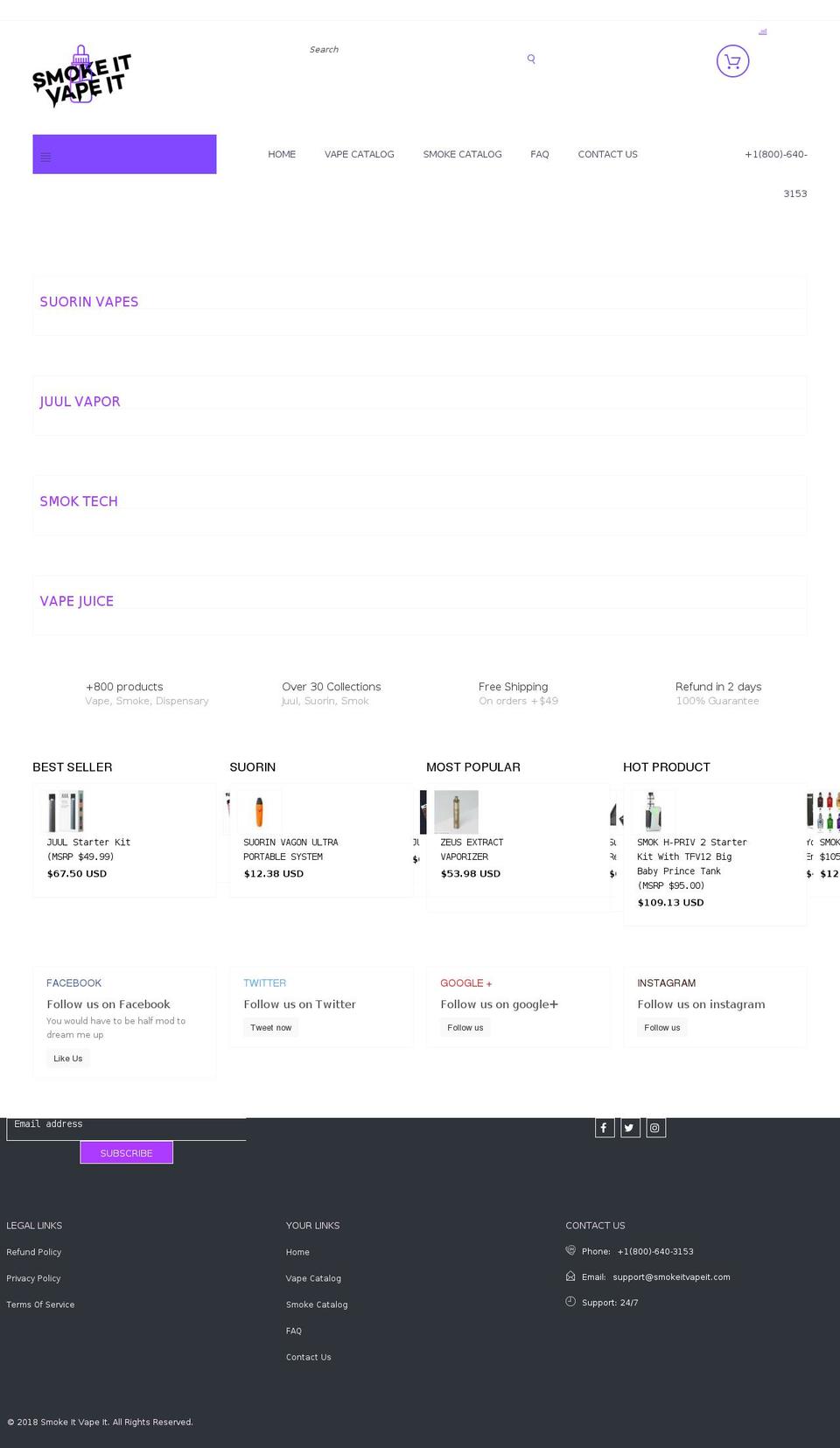fastest-big-market-v1-2-3 Shopify theme site example smokeitvapeit.com