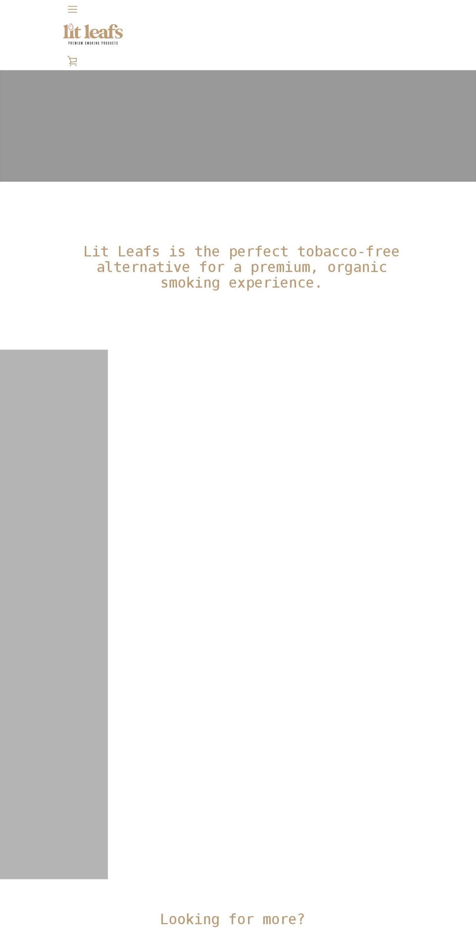 smokelitleafs.com shopify website screenshot