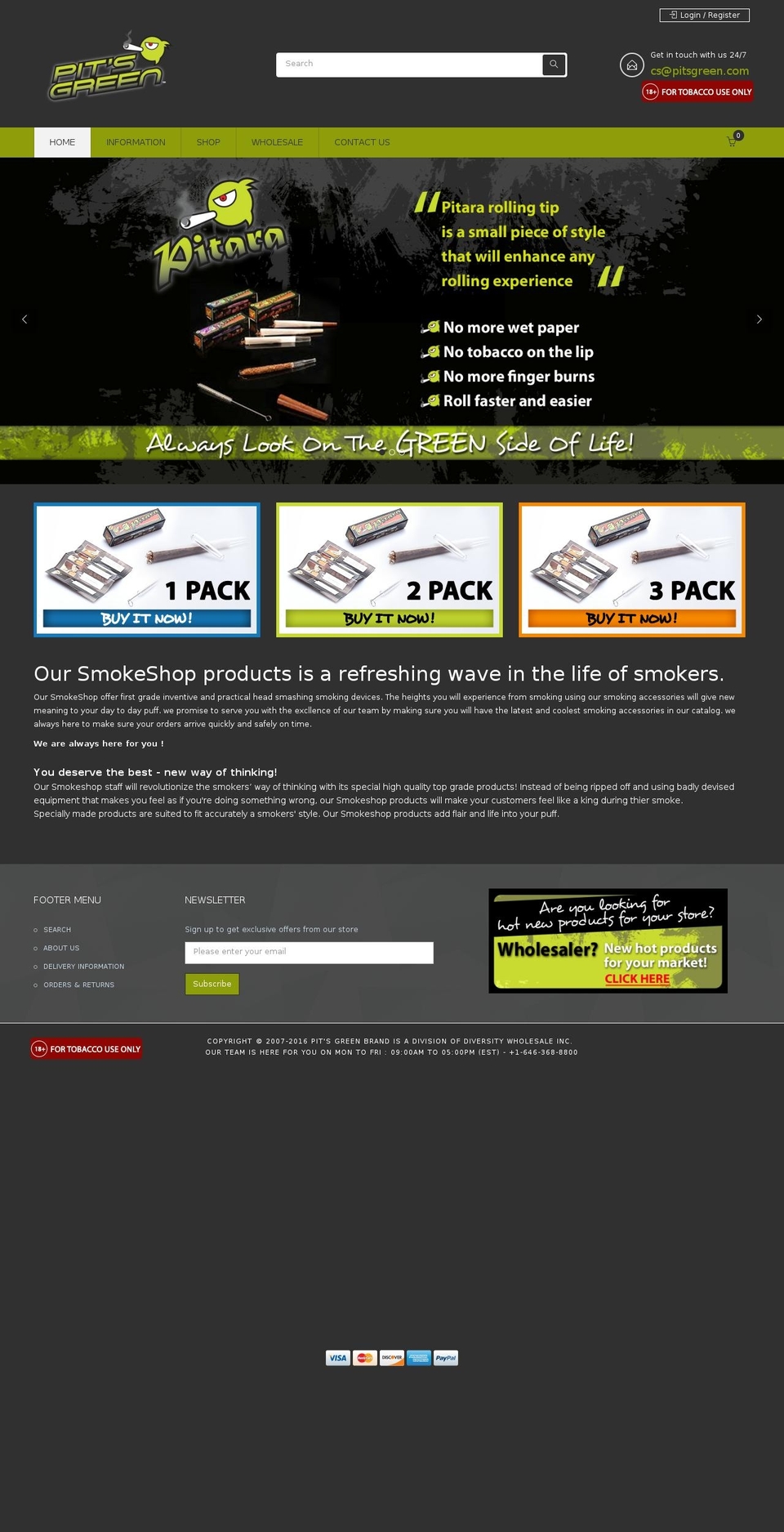 smokepitara.com shopify website screenshot