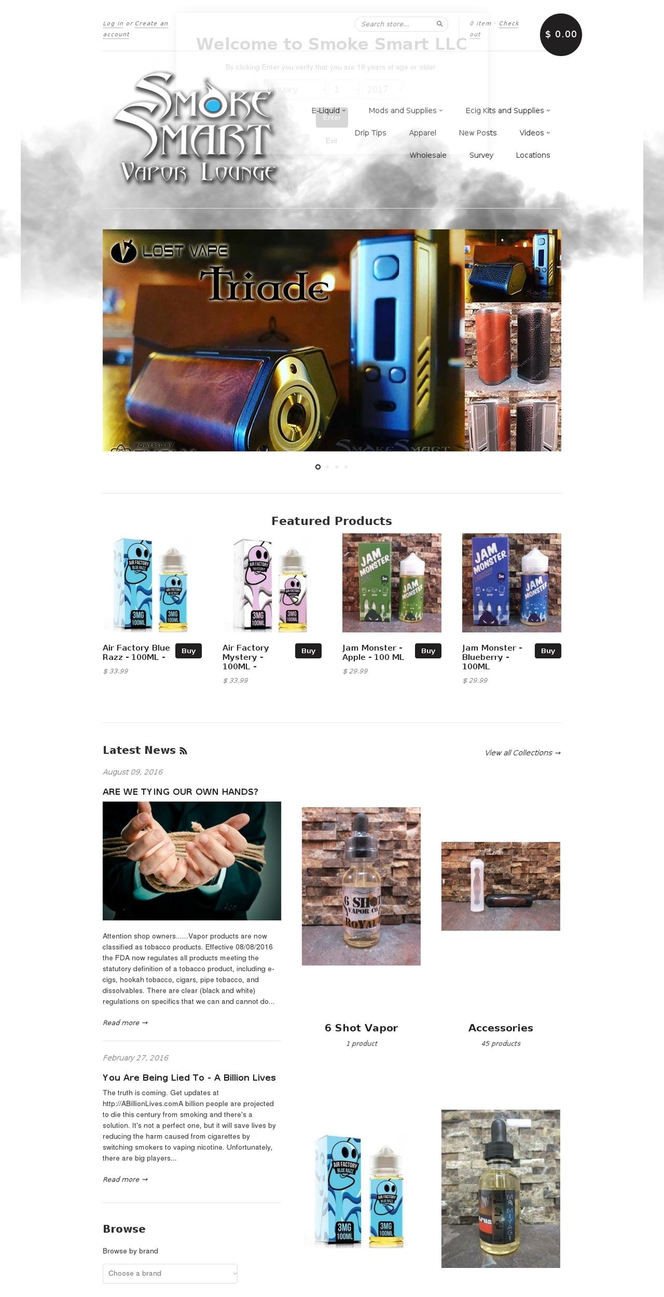 Copy of New Standard Shopify theme site example smokesmart.us