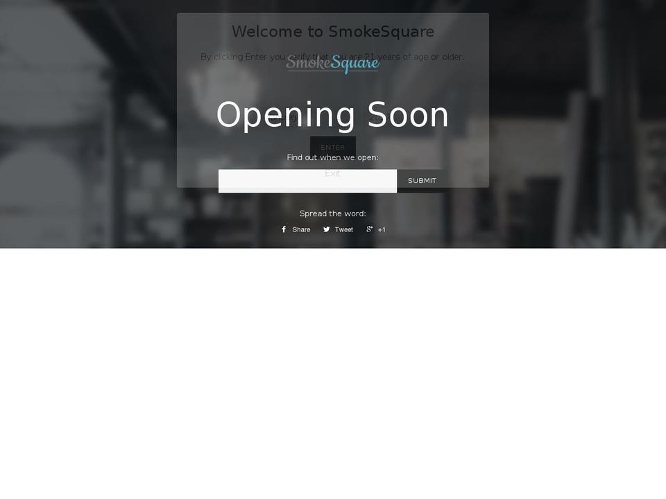 smokesquare.com shopify website screenshot