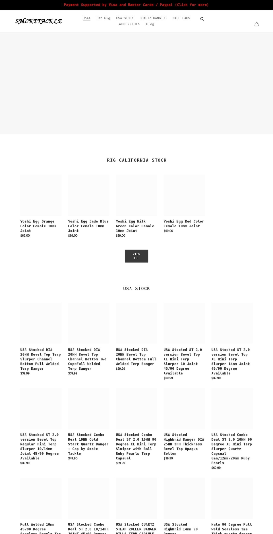 smoketackle.com shopify website screenshot