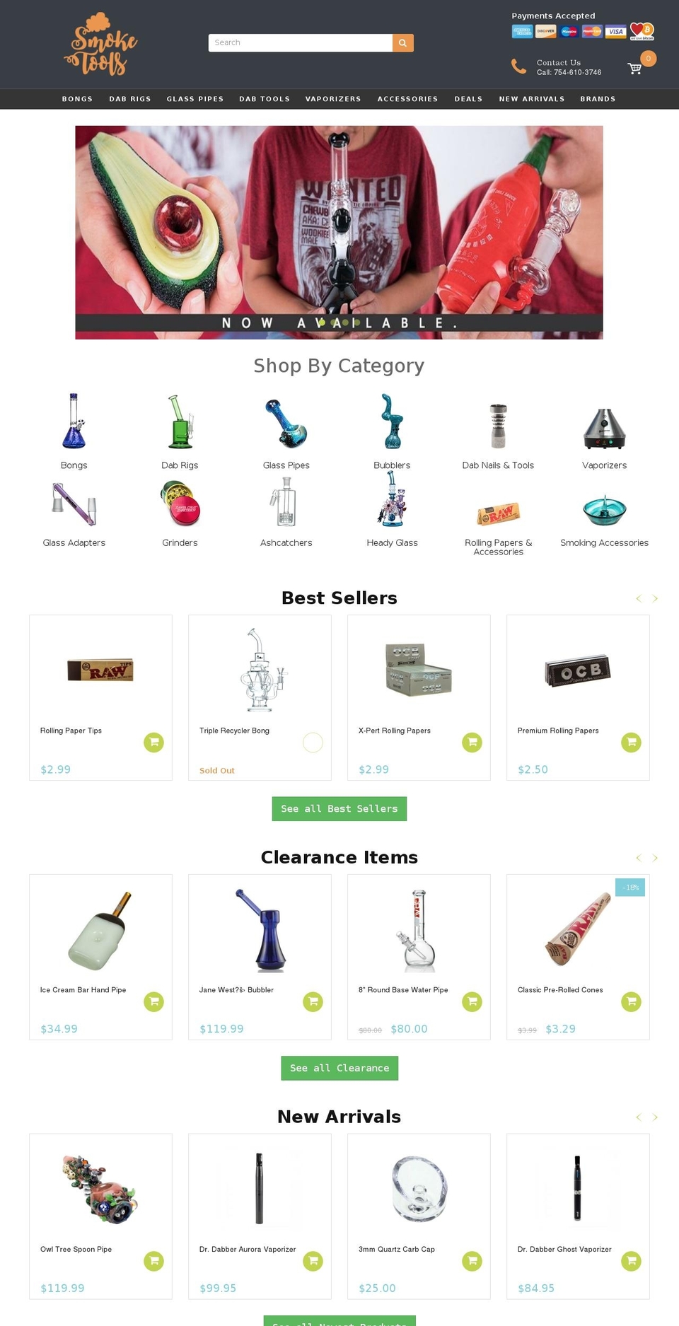 handy-2-0 Shopify theme site example smoketools.com