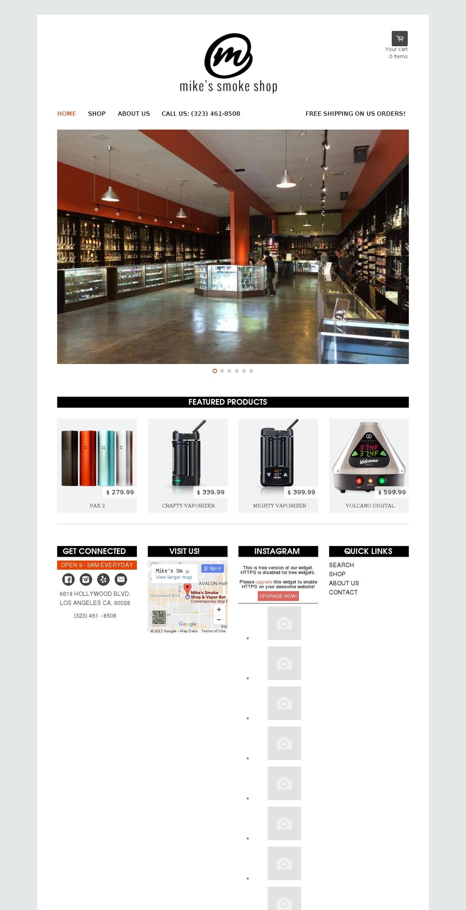smokewithmike.com shopify website screenshot