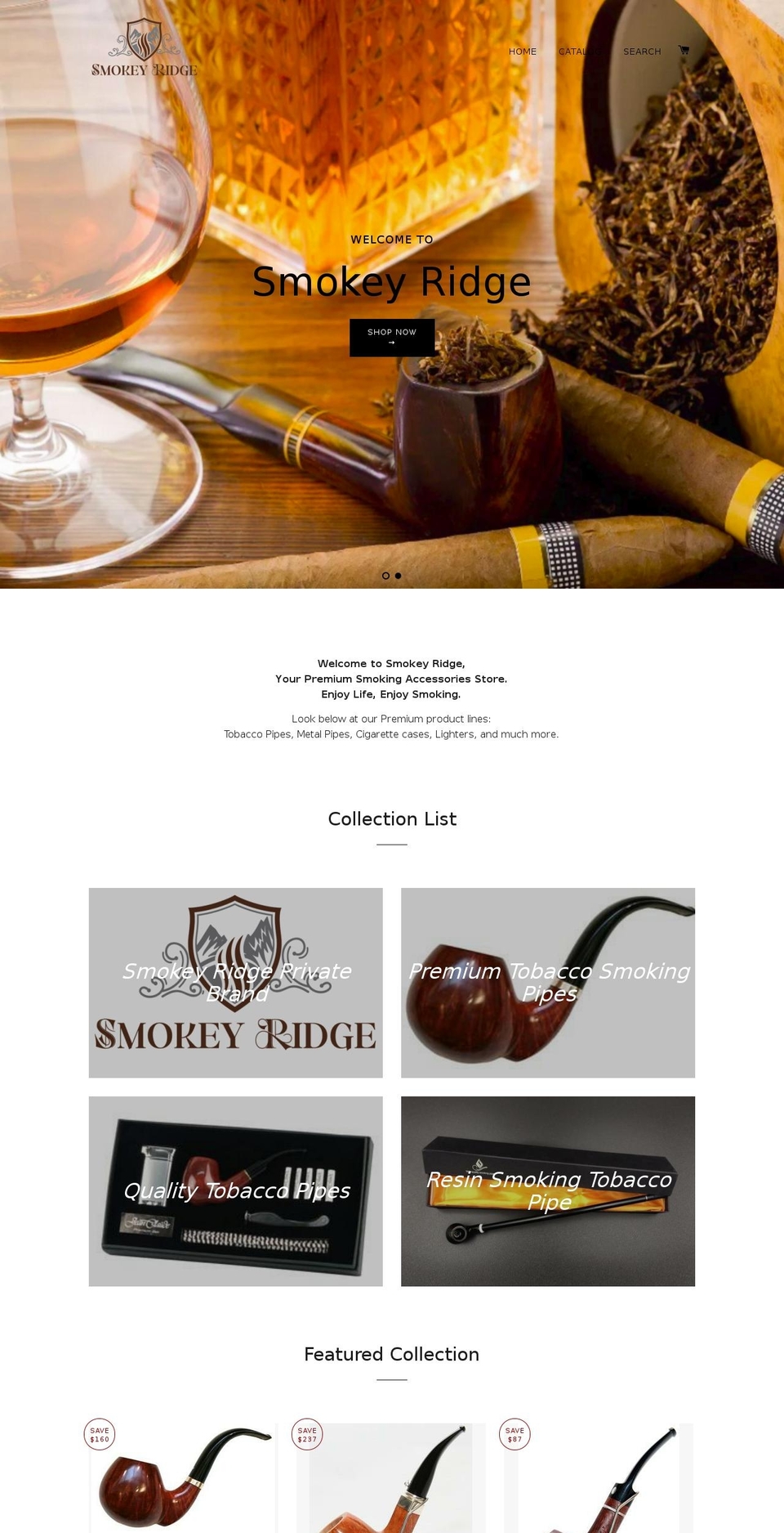 smokey-ridge.com — Shopify storefront screenshot