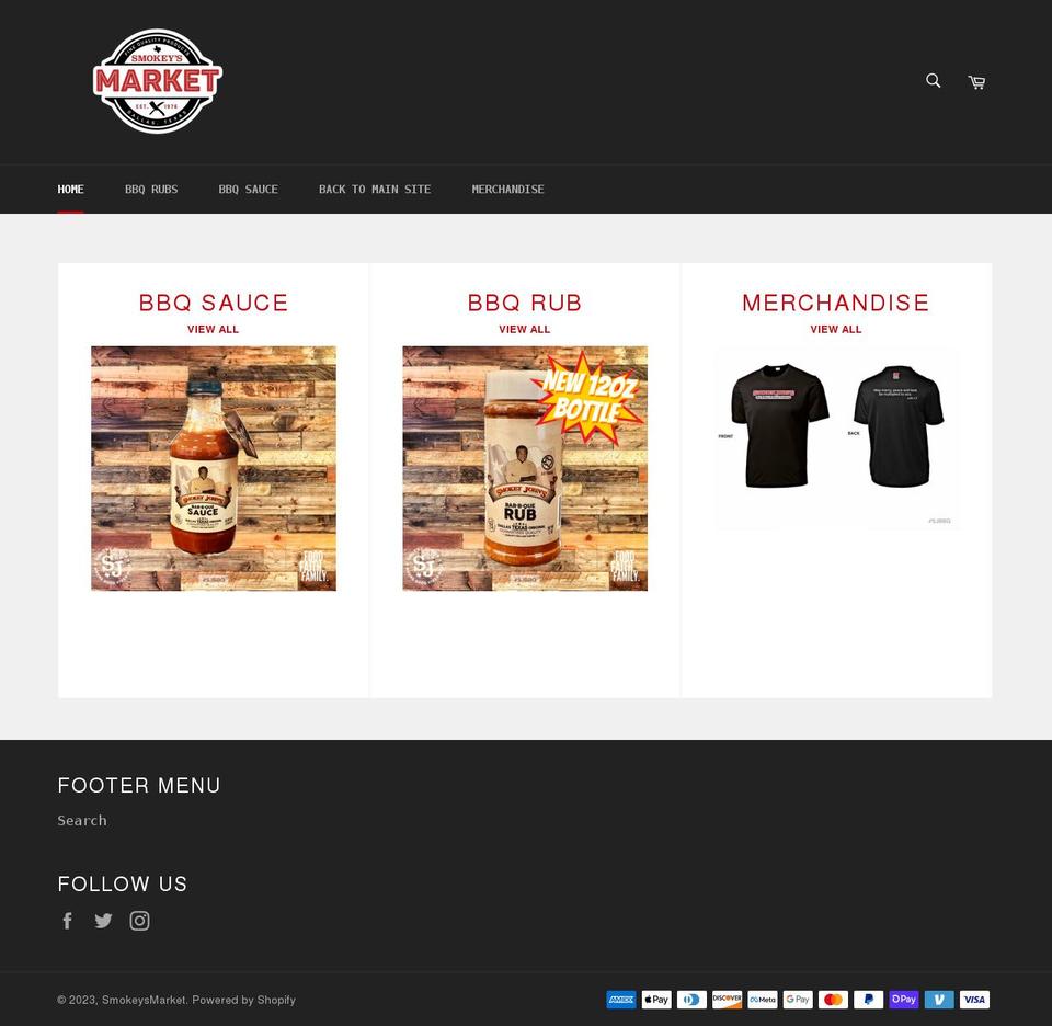 smokey-s-market.myshopify.com shopify website screenshot