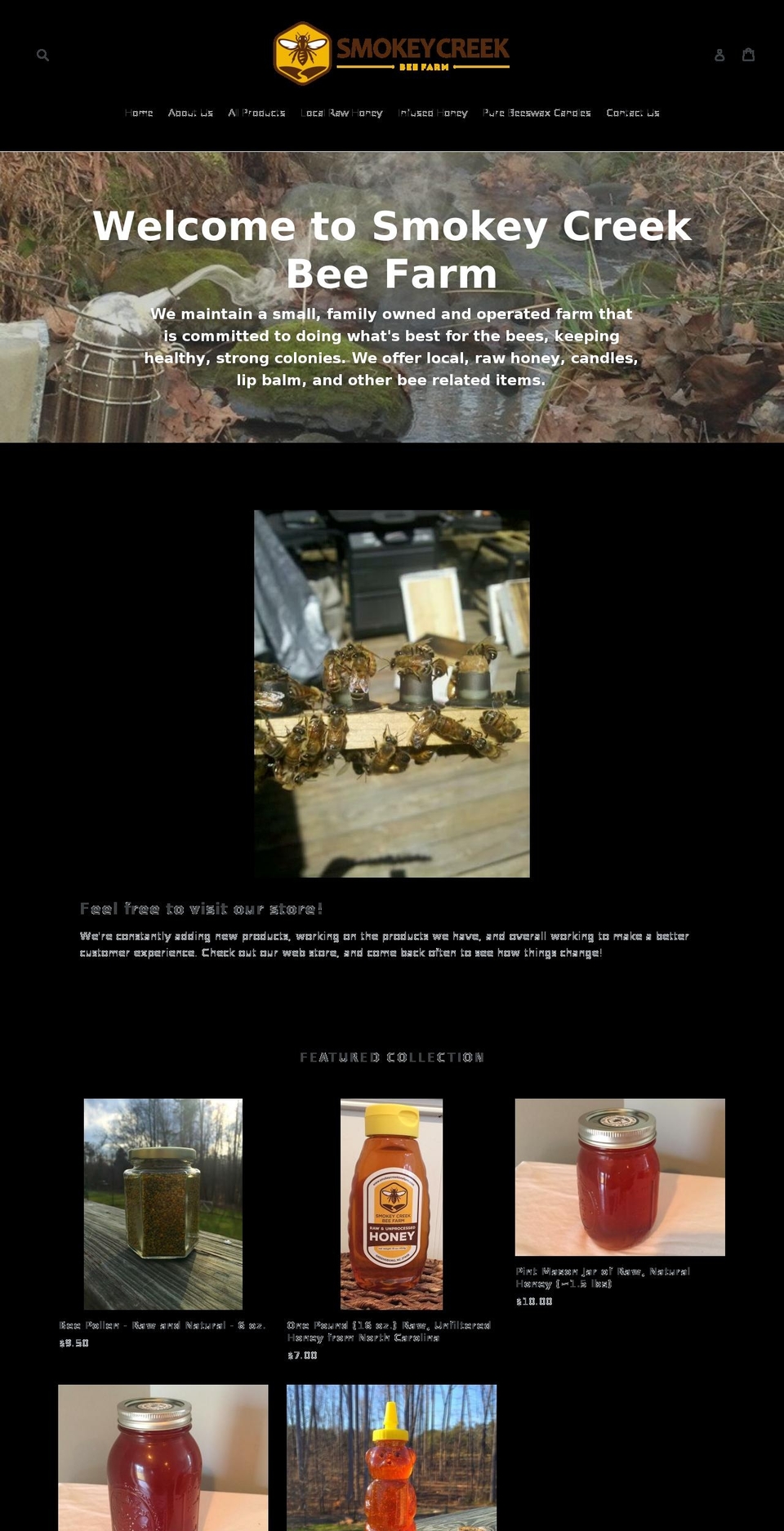 smokeycreekbeefarm.com shopify website screenshot