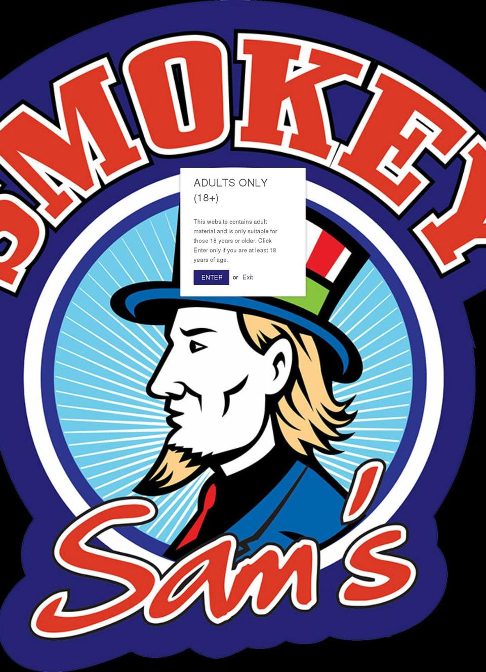 smokeysams.com shopify website screenshot