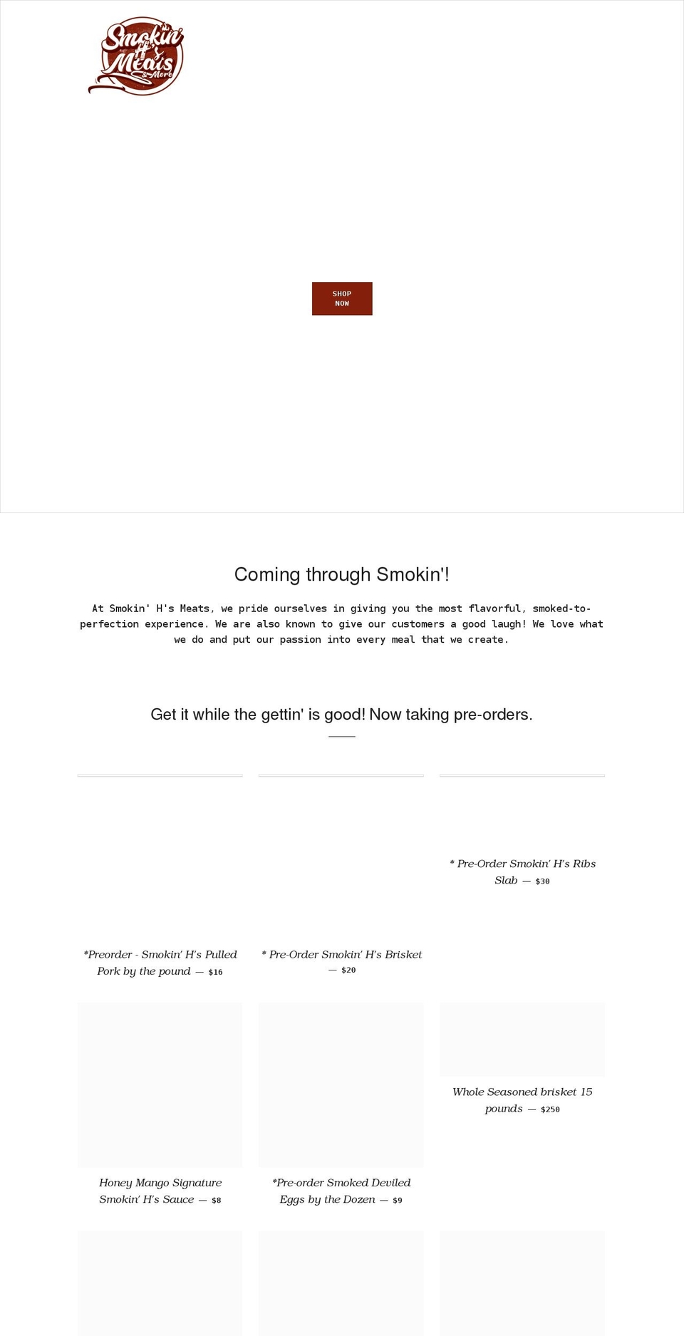 smokinghhh.com shopify website screenshot