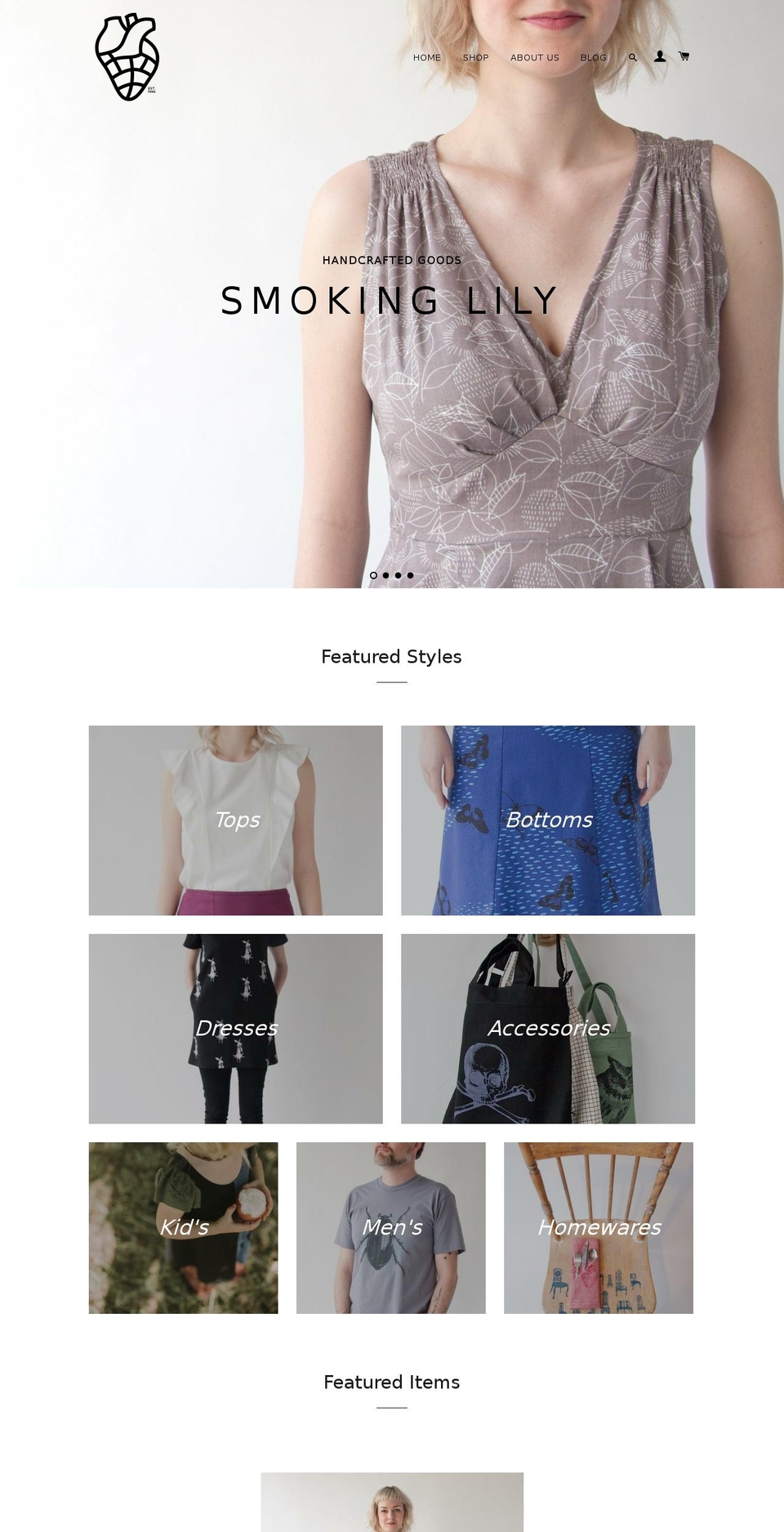 smokinglily.com shopify website screenshot