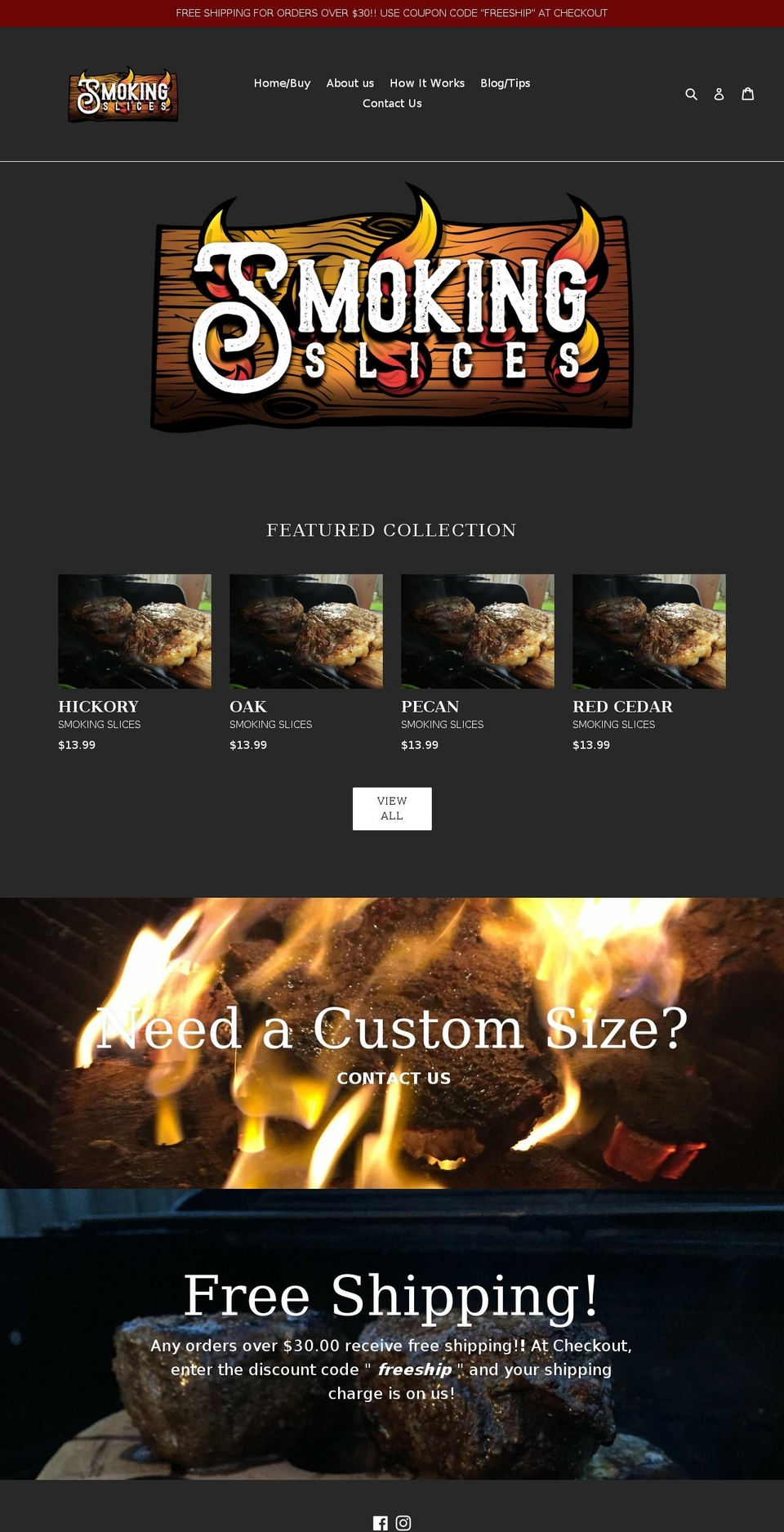 smokingslices.com — Shopify storefront screenshot