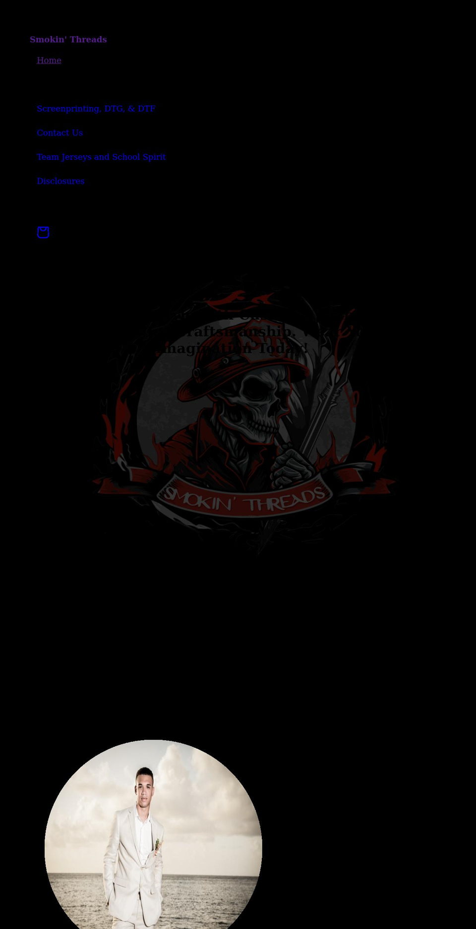 smokinthreads.com shopify website screenshot