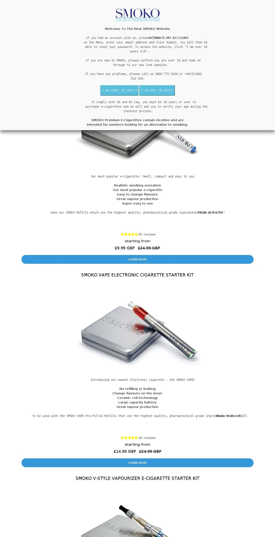 smoko.com shopify website screenshot