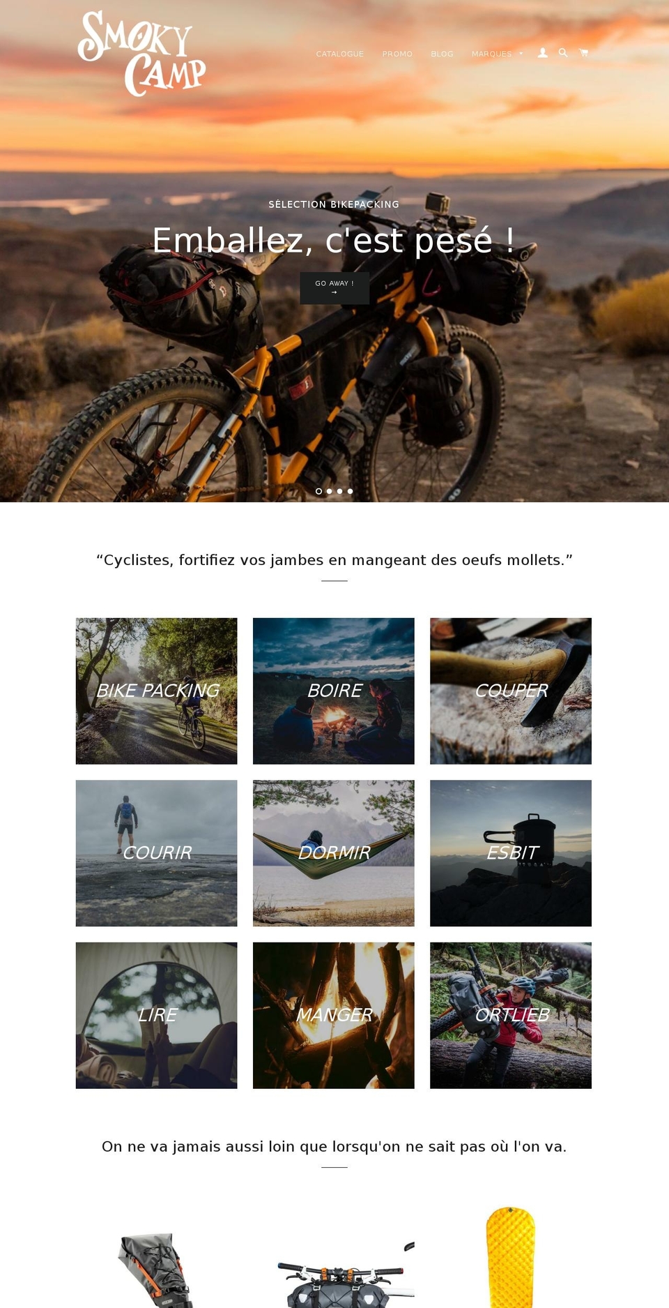 smokycamp.com — Shopify storefront screenshot