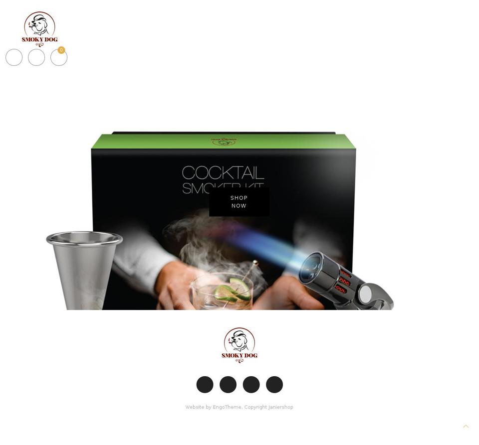 Nirosi-home Shopify theme site example smokydog.com